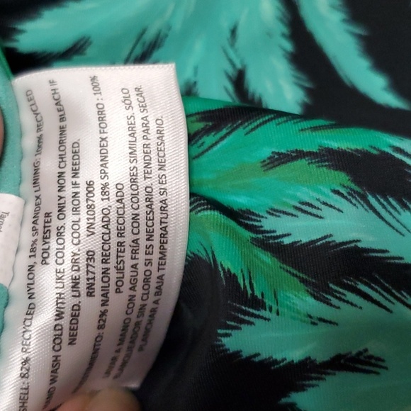 Fe Noel x Target Women's Feathered Palm Print High Leg Cheeky Bikini Bottom - Picture 16 of 16